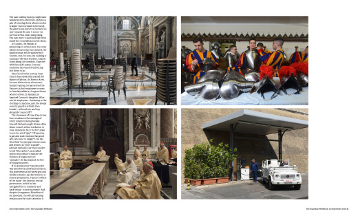 Behind the scene of the Vatican