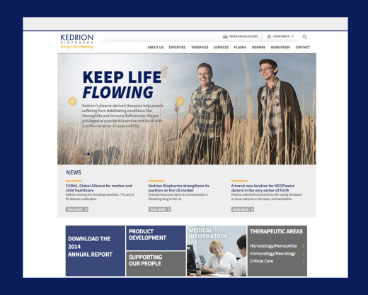 Kedrion biopharma - the new worldwide websites
