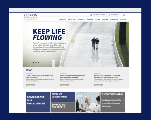 Kedrion biopharma - the new worldwide websites