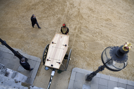 Queen Elizabeth II’s coffin procession – in pictures