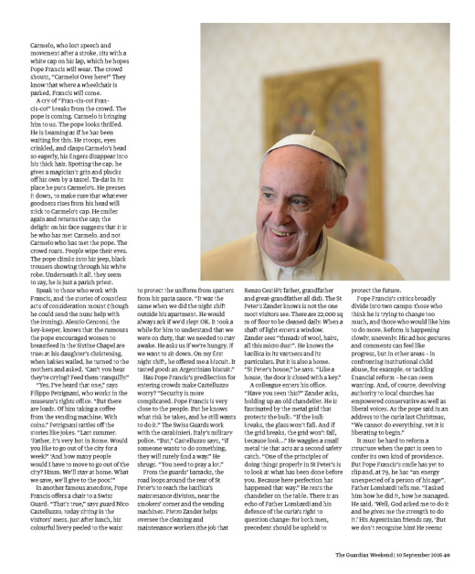 Behind the scene of the Vatican